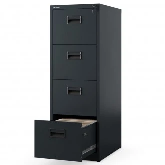 Metalowa szafka kartotekowa 46x62x132 cm Sara V4, antracyt