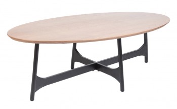 Owalny stolik w stylu loft Savelma, 120x60 cm