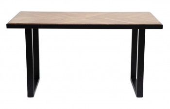 Stół jadalniany z blatem w jodełkę Nattmal, styl industrialny, 160 cm