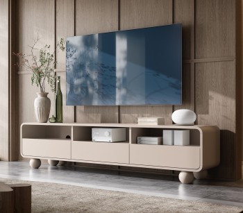 Kaszmirowa szafka pod telewizor Albion RTV180, na kulach