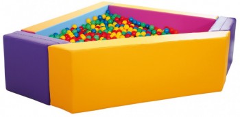 Suchy basen narożny z pianki KiddyPool - do żłobków, przedszkoli i sali zabaw