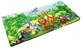 Kolorowy materac bawełniany do leżakowania Safari, 130 cm