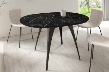 Rozkładany stół jadalniany Carmina 100-140 cm z blatem ze spieku