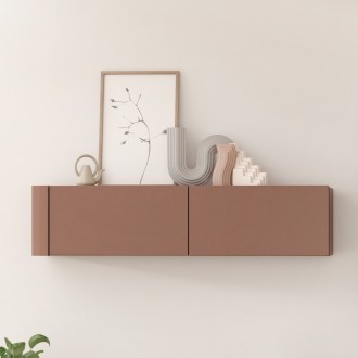 Dwudrzwiowa szafka ścienna Breathtaker 130 cm, kolor terakota
