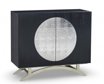 Czarna komoda w stylu glamour Stilig ST832