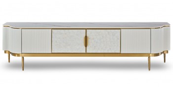 Szafka RTV glamour Stilig ST905C w kolorze ecru