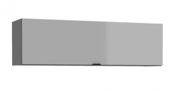 Szafka ścienna Poole 121, szerokość 110 cm, kolor szary