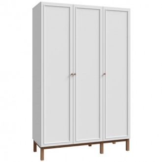 Szafa ubraniowa 3-drzwiowa Penkridge 831, secret grey/dąb szlachetny