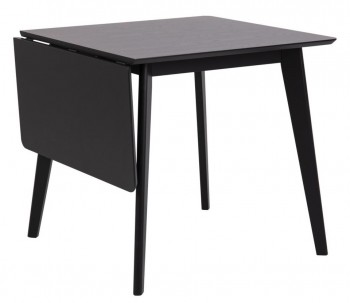 Stół do jadalni z podnoszoną przedłużką Roxby Actona, kolor czarny