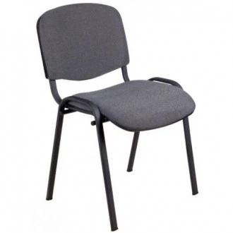Krzesło konferencyjne do biura i poczekalni Interior, tkanina C38, nogi czarne