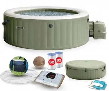 Jacuzzi ogrodowe z hydromasażem 216 cm Intex 428, 6-osób, 140 dysz bąbelkowych