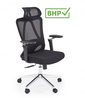 Ergonomiczny fotel biurowy Rufino Halmar, zgodny z normą BHP