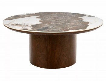 Okrągła ława Rondo 80 Signal z ceramicznym blatem