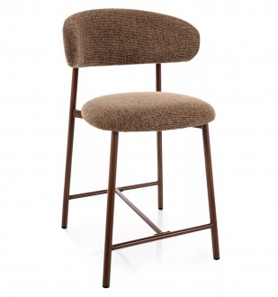 Tapicerowany hoker Elton H-2 Noelle Signal, nogi orzech