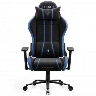 Fotel gamingowy materiałowy Diablo X-One 2.0 King Size, Night Blue