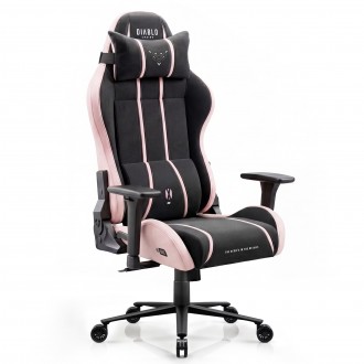 Fotel gamingowy materiałowy Diablo X-One 2.0 Normal Size, Akira Pink