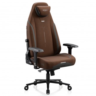 Fotel gamingowy materiałowy Diablo X-Eye Prime Normal Size, Cinnamon Brown