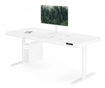 Biurko elektryczne z regulacją wysokości Ellis 160x70 cm, kolor biały