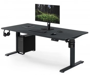 Duże biurko sit-stand do pracy Aria 160×80 cm, antracyt