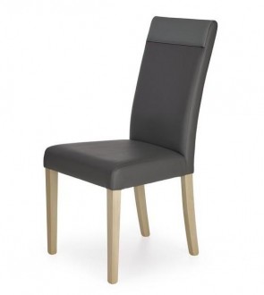 Tapicerowane drewniane krzesło Norbert