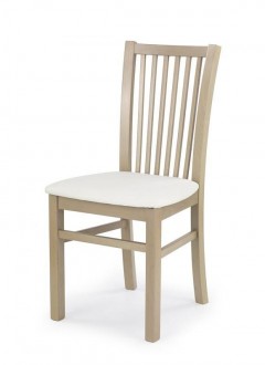 Drewniane krzesło z tapicerowanym siedziskiem Jacek