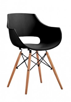 Designerskie krzesło na drewnianych nogach Foro