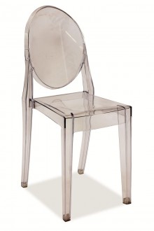 Transparentne krzesło z poliwęglanu Martin