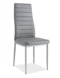 Krzesło z ekoskóry H261 alu
