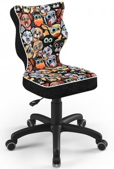 Krzesło z motywem dziecięcym Petit Black rozmiar 3 (119-142 cm)