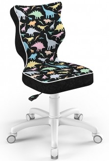 Krzesło z motywem dziecięcym Petit White rozmiar 3 (119-142 cm)
