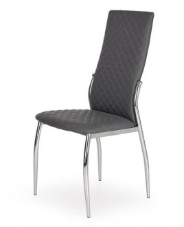Pikowane krzesło na metalowych nogach K238