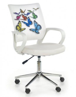 Krzesło obrotowe z kolorowymi motylami Ibis butterfly