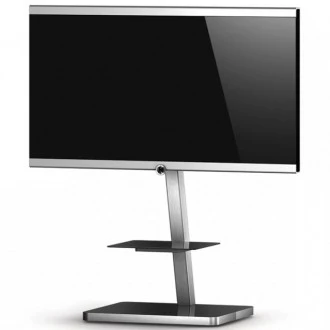 Wieszak RTV PL2710 BLK-INX na srebrnym stelażu