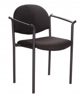 Tapicerowane krzesło biurowe z podłokietnikami Styl PD