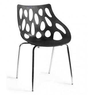Designerskie krzesło z polipropylenu Area czarne