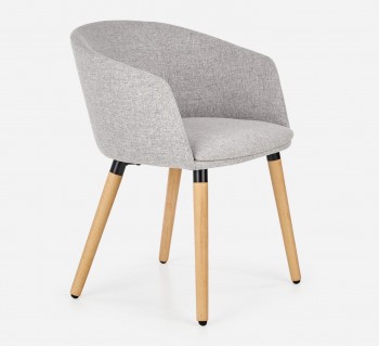 Tapicerowane krzesło na drewnianych nogach K266