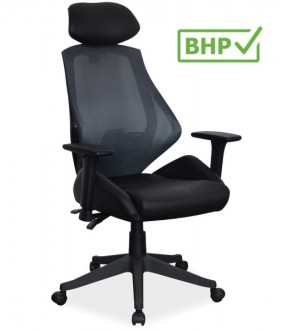 Ergonomiczne krzesło biurowe Q-406, zgodne z normą BHP