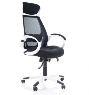 Fotel biurowy z oparciem z siatki Q-409