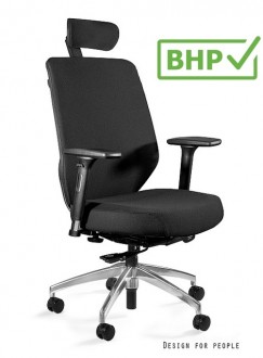 Ergonomiczny fotel biurowy Hero B-SM-2327 tkanina, zgodny z normą BHP