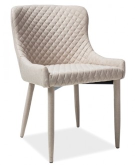 Krzesło z tapicerowanymi nogami Colin beż