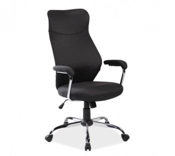 Czarne krzesło biurowe Q-319