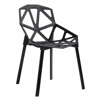 Designerskie krzesło na metalowych nogach Split