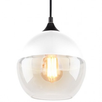 Wisząca lampa Manhattan Chic 1 biała