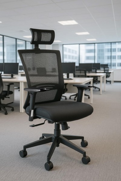 Ergonomiczne krzesło biurowe Ergonic, zgodne z normą BHP