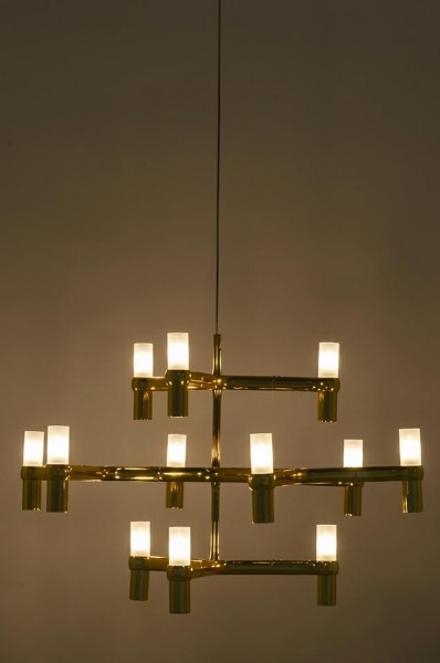 Lampa wisząca ze szklanymi kloszami Atomic