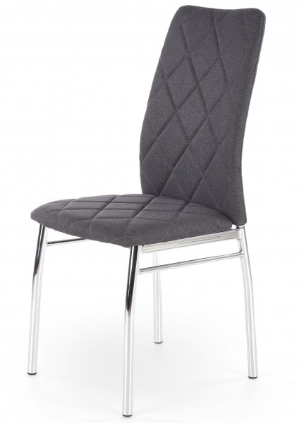 Tapicerowane krzesło do jadalni na metalowych nogach K309 Halmar