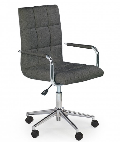 Pikowane krzesło biurowe tapicerowane tkaniną Gonzo 3