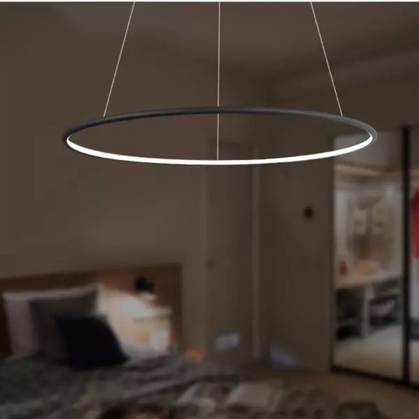 Pojedyncza lampa wisząca Ledowe Okręgi No.1 In 60 cm