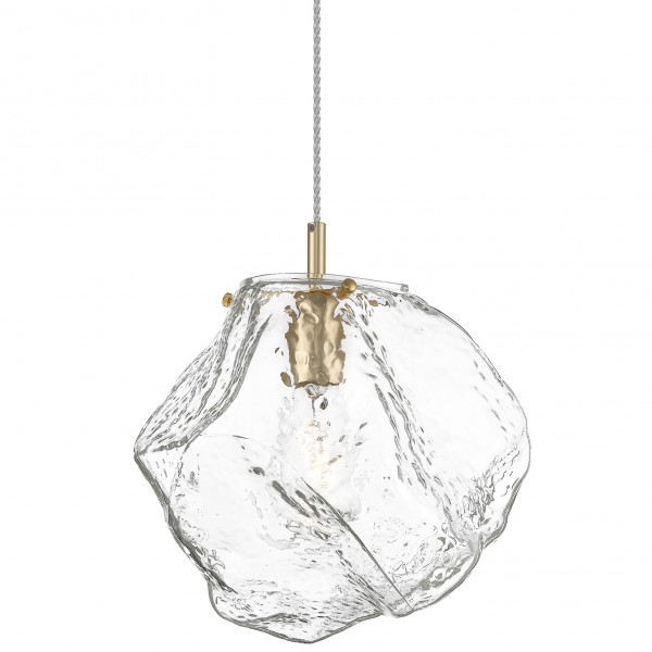 Designerska lampa ze szklanym kloszem Rock 30