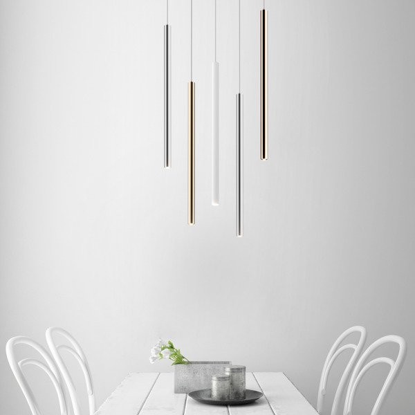 Podłużna lampa wisząca Loya 1 French Gold